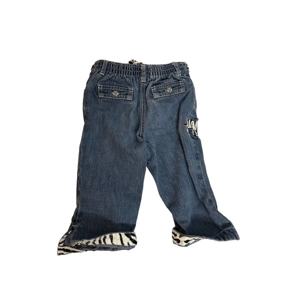 Gymboree‎ Mod Zebra Belted Denim Jeans 18-24 Months - Picture 3 of 3